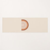 Boho Rainbow Beige Terracotta Yogamat (Voorkant (horizontaal))