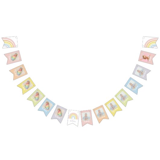 Boho Rainbow Birthday Banner | Eerste verjaardag (Alle)