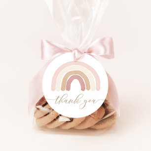 Boho Rainbow Birthday Party Bedankjes Labels