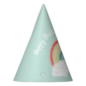 Boho Rainbow Birthday Party Kinder Feesthoedjes (Links)