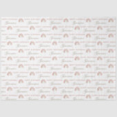 Boho Rainbow Birthday Tissue Paper Tissuepapier (Voorkant)