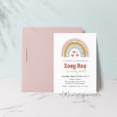 Boho Rainbow Birthday Uitnodiging