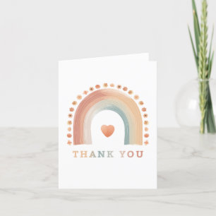 Boho Rainbow Blank - Bedankkaart - Minimalistische