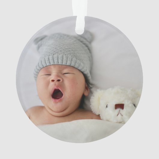 Boho Rainbow Boy Photo Baby First Christmas (dos)