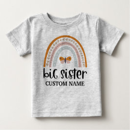 Boho Rainbow & Butterfly Personalized Big Sister