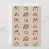 Boho Rainbow Daisy Deuxième Invitation du 2e anniv (Dos)