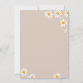 Boho Rainbow Daisy Flowers Wild 1 verjaardag Kaart (Achterkant)