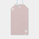 Boho Rainbow Daisy Verjaardag Dank u Label Cadeaulabel (Achterkant)