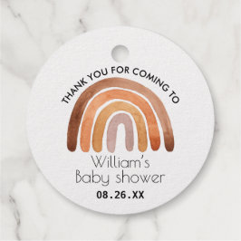 Boho Rainbow Dank u Baby shower Bedankjes Labels