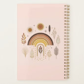 Boho Rainbow Earthy Planten Weekly Planner (Achterkant)