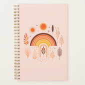 Boho Rainbow Earthy Plantes Weekly Planner (Devant)
