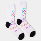 Boho Rainbow één verjaardag kinder heldere retro v Sokken (Rechts)