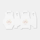 Boho Rainbow en Sunshine 1e verjaardag Bedankdoosjes (Uitgevouwen)