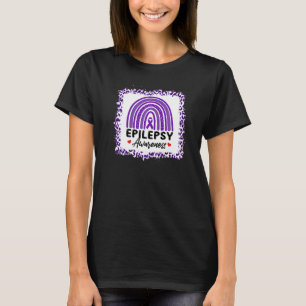 Boho Rainbow Epilepsy Awareness Day Warrior Survio T-shirt