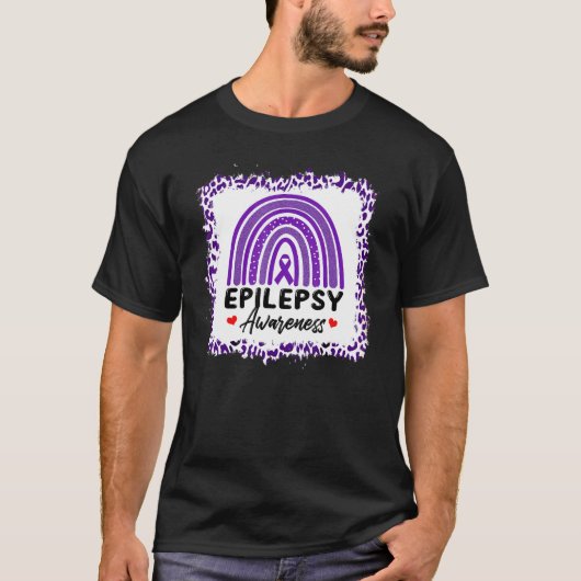 Boho Rainbow Epilepsy Awareness Day Warrior Survio T-shirt (Voorkant)