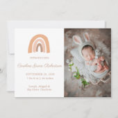 Boho Rainbow Faire-part de naissance Nouvelle cart (Devant)