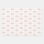 Boho Rainbow Gefeliciteerd met het verpakken van p Inpakpapier Vel (Voorkant)