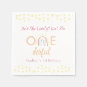 Boho Rainbow Girl nederful Servet