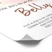 Boho Rainbow Hoe groot is het Belly Game Sign van  Poster (Hoek)