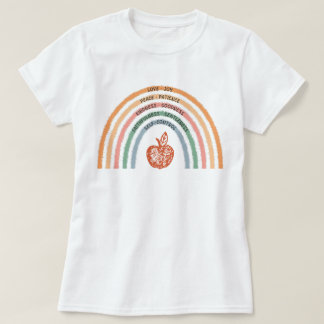 Boho Rainbow Homeschool Vrucht van de Geest T-shirt
