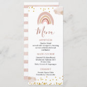 Boho Rainbow is geen nederige verjaardag. Menu (Voorkant / Achterkant)