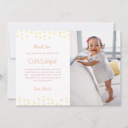 Boho Rainbow is niet erg bedankt! Bedankkaart (Voorkant)