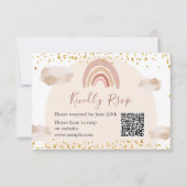 Boho Rainbow is niet haar meesterlijke QR Bedankkaart (Voorkant)