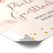 Boho Rainbow is niet haar prachtige foto gastenboe Poster (Hoek)