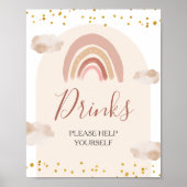 Boho Rainbow is niet zij ouderwetse verjaardag Dri Poster (Voorkant)