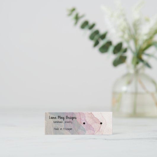 Boho Rainbow Jewelry Carte de visite (Debout devant)