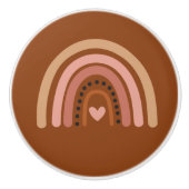 Boho Rainbow Keramische Knop (Voorkant)