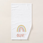 Boho Rainbow Kinder gepersonaliseerd Handdoek (Handdoek)