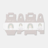 Boho Rainbow Lavender Baby shower Bedankdoosjes (Uitgevouwen)