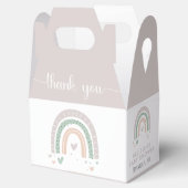 Boho Rainbow Lavender Baby shower Bedankdoosjes (Geopend)