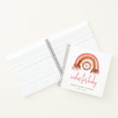 Boho Rainbow Lion Baby shower rose livre d'hôtes (Intérieur)