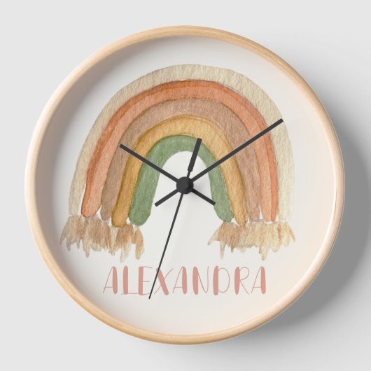 Boho Rainbow Macrame Rope Naam (Voorkant)