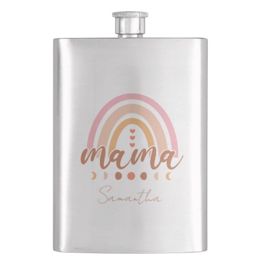 Boho Rainbow Mama met maanfasen Flacon (Voorkant)