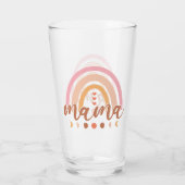 Boho Rainbow Mama met maanfasen Glas (Achterkant)