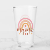 Boho Rainbow Mama met maanfasen Glas (Voorkant)