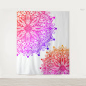 Boho Rainbow Mandala Tapestry Wandkleed (Voorkant)