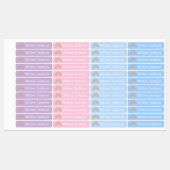 Boho Rainbow met Love Hearts Gepersonaliseerde Sch Labels (Vel)