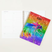 Boho Rainbow mignonne Parties scintillant filles U (Devant avec enveloppe)