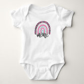 Boho Rainbow Mini, mama en ik kleuren Romper (Voorkant)