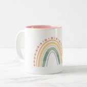 Boho Rainbow-Mok Tweekleurige Koffiemok (Voorkant links)