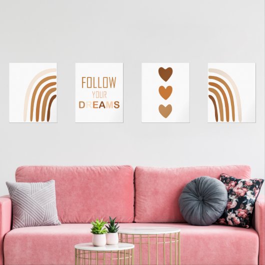 Boho Rainbow Motivational citations Classroom Deco (Salon)