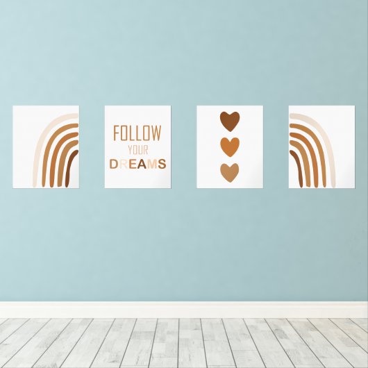 Boho Rainbow Motivational citations Classroom Deco (Parquet)