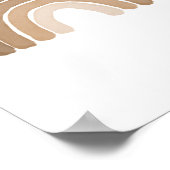 Boho Rainbow Neutral Boy Nursery Decor Poster (Hoek)