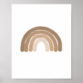 Boho Rainbow Neutral Boy Nursery Decor Poster (Voorkant)
