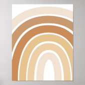 Boho Rainbow Neutral Nursery Poster (Voorkant)