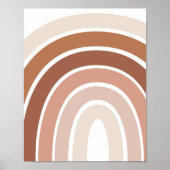 Boho Rainbow Neutral Nursery Poster (Voorkant)